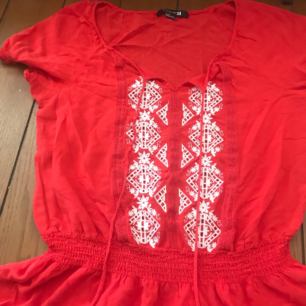 Forever 21 peasant blouse